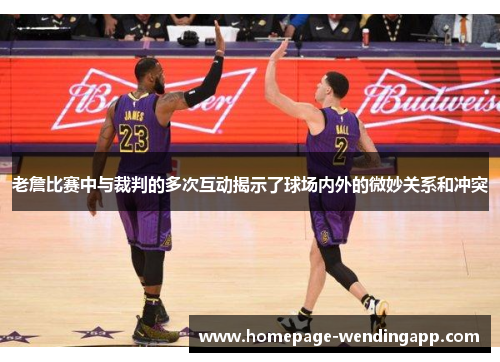 老詹比赛中与裁判的多次互动揭示了球场内外的微妙关系和冲突