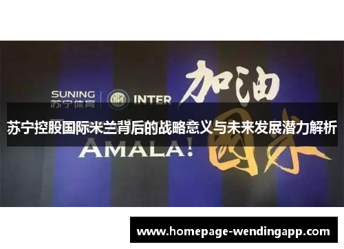 苏宁控股国际米兰背后的战略意义与未来发展潜力解析